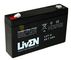 Batería 6 Voltios 7 Amperios Liven Battery LV7-6
